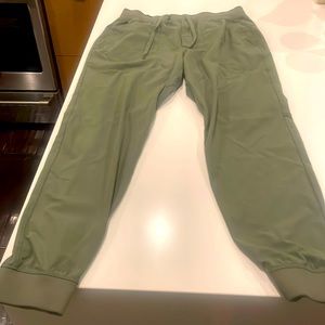 Lululemon mens joggers. 34x34 army green. Hardly worn.